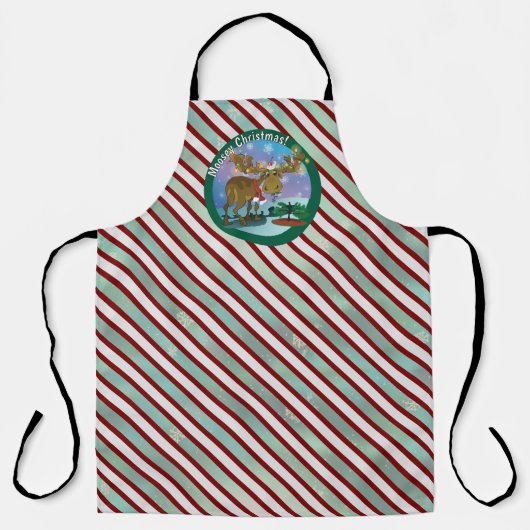 Weihnachts-Elch ~ Schürze (Vorderseite)