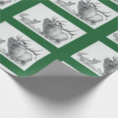 Weihnachts-Elch und Fox Geschenkpapier (Ecke)