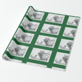 Weihnachts-Elch und Fox Geschenkpapier (Ungerollt)