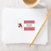 Weihnachts-Elche-Adresse Mailing-Labels Adressaufkleber (Insitu)
