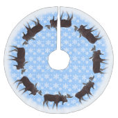 Weihnachts-Elche Tree Rock Holiday Elche Dekoratio Polyester Weihnachtsbaumdecke (Vorderseite)