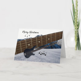 Weihnachts Electric Guitar Card Feiertagskarte