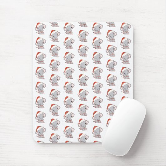 Weihnachts-Elefant-Maus-Pad Mousepad (Mit Mouse)