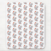 Weihnachts-Elefant-Maus-Pad Mousepad (Vorne)