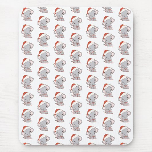 Weihnachts-Elefant-Maus-Pad Mousepad (Vorne)