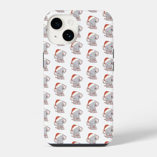 Weihnachts-Elefanten-iPhone-Hülle iPhone Hülle (Rückseite)