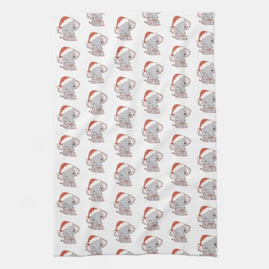 Weihnachts Elefantenküche Handtücher (Vertikal)
