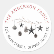 Weihnachts-elegante Atelieradresse