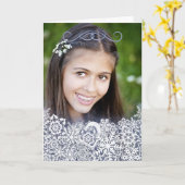 Weihnachts-Elegante Schneeballrahmen mit maßgeschn Karte (Gelbe Blume)