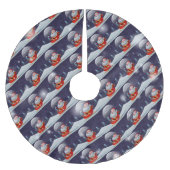 Weihnachts-Elegante Weihnachtsgeschenk Polyester Weihnachtsbaumdecke (Vorderseite)