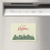 Weihnachts-Elegante Winterhäuser | Realtor Custom Magnet (In Situ (Geschirrspüler))