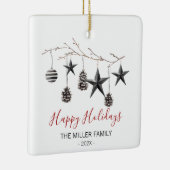 Weihnachts-Elegante Zweigstelle Ornament (Rechts)