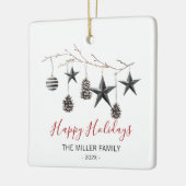 Weihnachts-Elegante Zweigstelle Ornament (Links)