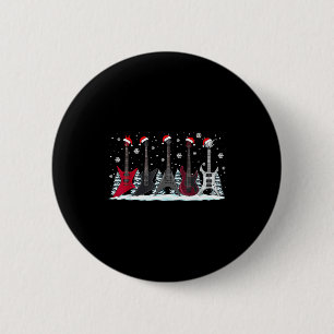Weihnachts-Elektrogitarren Metalhead Gitarrist Xma Button