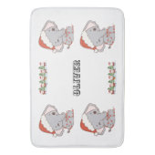 Weihnachts Elephant Badezimmer Mat Badematte (Vorderseite Vertikal)