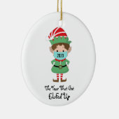 Weihnachts-Elf 2020 Jahr, das Got hat Keramik Ornament (Rechts)