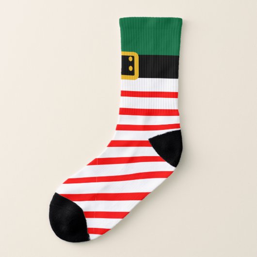 Weihnachts-Elf Alles-über-Print Socken (Links - Außen)
