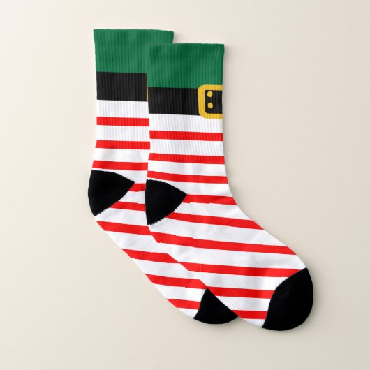 Weihnachts-Elf Alles-über-Print Socken (Paar)