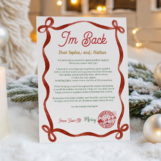 Weihnachts-Elf-Ankunftsbrief Einladung