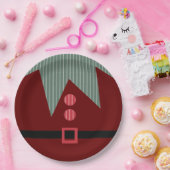 Weihnachts-Elf-Anzug-Feiertag Pappteller (Party)