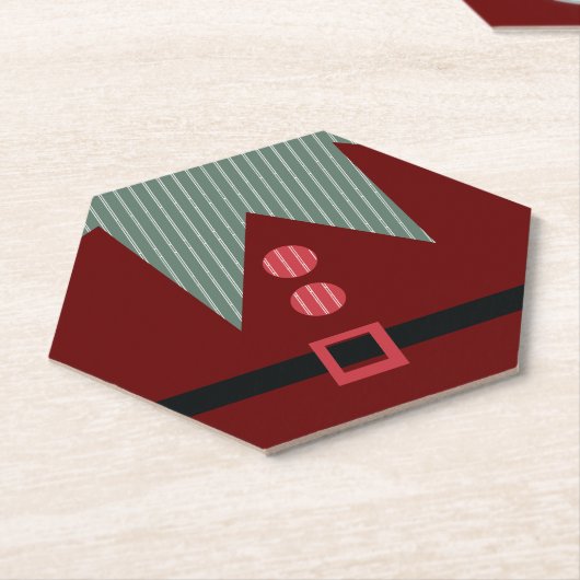 Weihnachts-Elf-Anzug-Feiertag Untersetzer (angewinkelt)