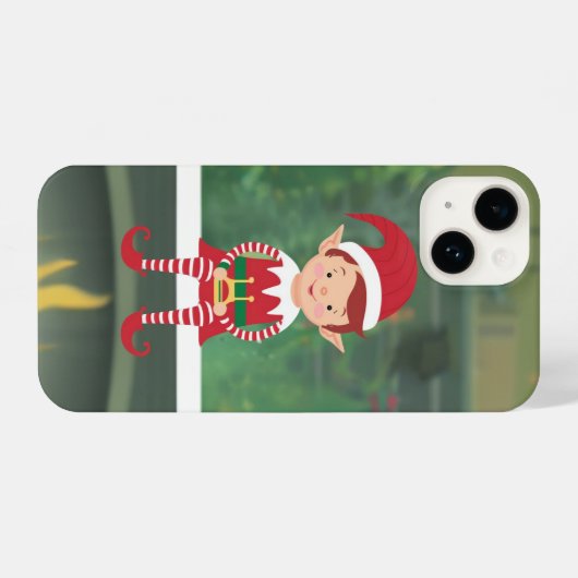 Weihnachts-Elf auf Shelf iPhone / iPad Fall Hülle (Rückseite (Horizontal))