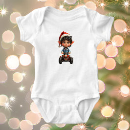 Weihnachts-Elf-Babyanzug Baby Strampler
