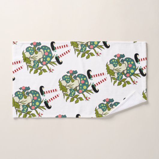 Weihnachts-Elf-Badehandtuch-Sets, Santa Badhandtuch Set (Handtuch)