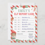 Weihnachts-Elf-Berichtskarte Einladung (Vorderseite)