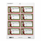 Weihnachts-Elf D1: Fantasy Christmas Geschenklabel (Vorne)