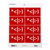 Weihnachts-Elf Emoticon Xmas ASCII Text Kunst (Vorne)