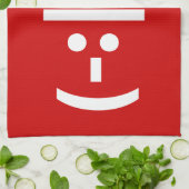 Weihnachts-Elf Emoticon Xmas ASCII Text Kunst Geschirrtuch (Gefaltet)