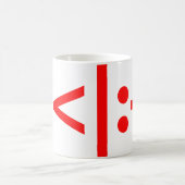 Weihnachts-Elf Emoticon Xmas ASCII Text Kunst Kaffeetasse (Mittel)