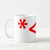 Weihnachts-Elf Emoticon Xmas ASCII Text Kunst Kaffeetasse (Links)