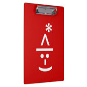 Weihnachts-Elf Emoticon Xmas ASCII Text Kunst Klemmbrett (Rechts)