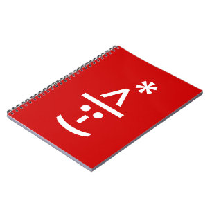 Weihnachts-Elf Emoticon Xmas ASCII Text Kunst Notizblock