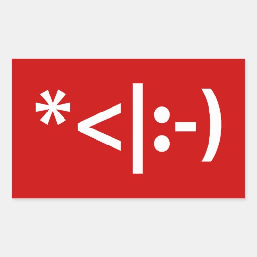 Weihnachts-Elf Emoticon Xmas ASCII Text Kunst Rechteckiger Aufkleber (Vorderseite)