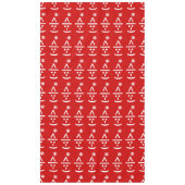 Weihnachts-Elf Emoticon Xmas ASCII Text Kunst Tischdecke (Vorderseite)