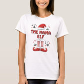 Weihnachts-Elf Familie Matching Funny White T-Shirt (Vorderseite)