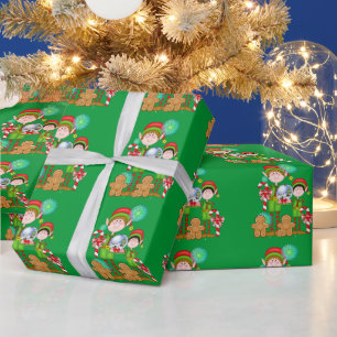 Weihnachts-Elf-Feiertagsverpackungspapier Geschenkpapier