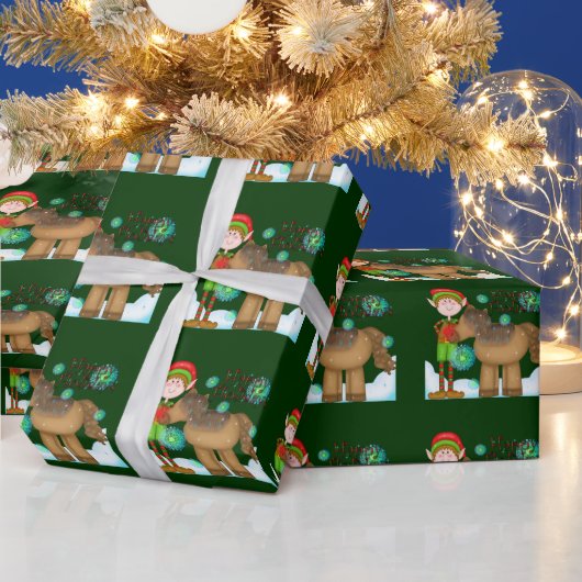 Weihnachts-Elf-Feiertagsverpackungspapier Geschenkpapier (Feiertage)