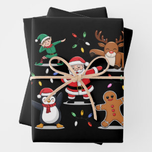 Weihnachts-Elf-Freunde Weihnachten Weihnachten-Tab Geschenkpapier Set