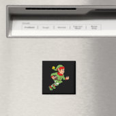 Weihnachts-Elf-Fußball zurückrennen Jungs Kinder F Magnet (In Situ (Geschirrspüler))