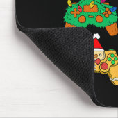 Weihnachts-Elf Gaming-Controller Gamer Xmas Mousepad (Ecke)