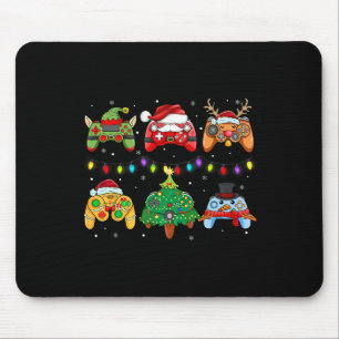 Weihnachts-Elf Gaming-Controller Snowman Boy Mousepad
