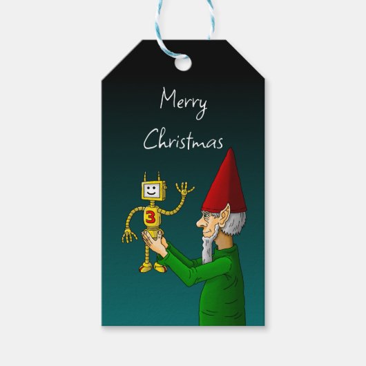 Weihnachts-Elf-Geschenk-Tag Geschenkanhänger (Vorderseite)