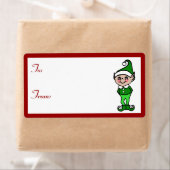Weihnachts-Elf-Geschenke Tag Labels (Insitu)