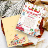 Weihnachts-Elf Goodbye Letter Card Einladung