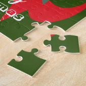Weihnachts-Elf-Heelse frohe Weihnachten Puzzle (Seite)