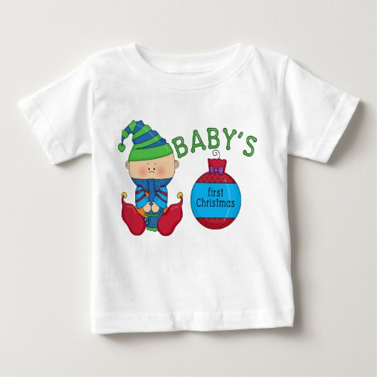 Weihnachts-Elf-Hemden und Geschenke Baby T-shirt (Vorderseite)